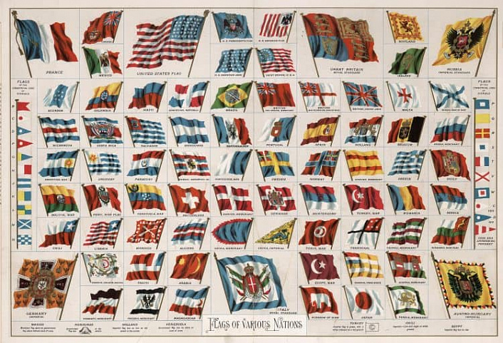 древние флаги