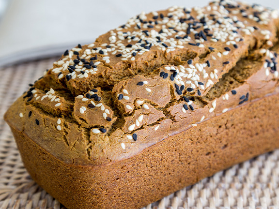 Хлеб безглютеновый без дрожжей из семян льна