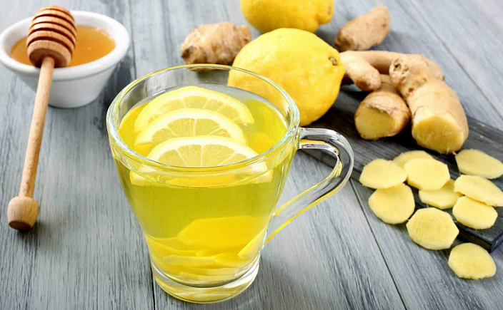 імбирний чай з лимоном та медом