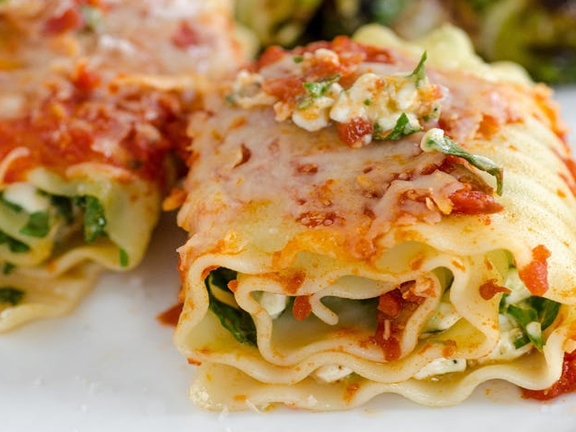 Лазанья роллы вегетарианские