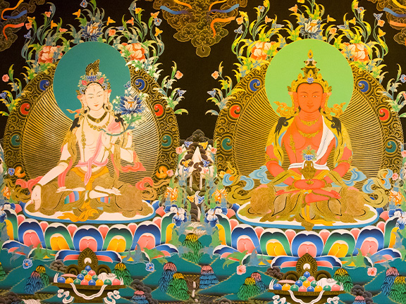 белая тара, амитаюс, будда амитабха