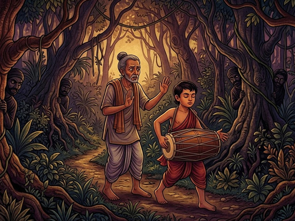 Джатака о бое барабанном