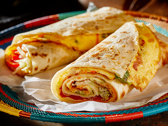 Постный такос из лаваша