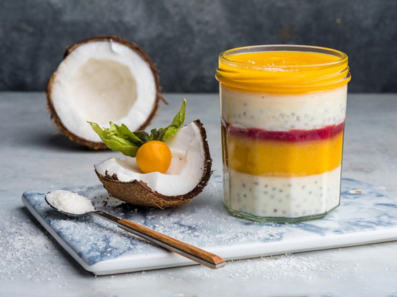 Кокосовый чиа пудинг