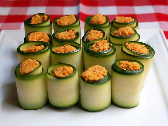 Рулетики из кабачков