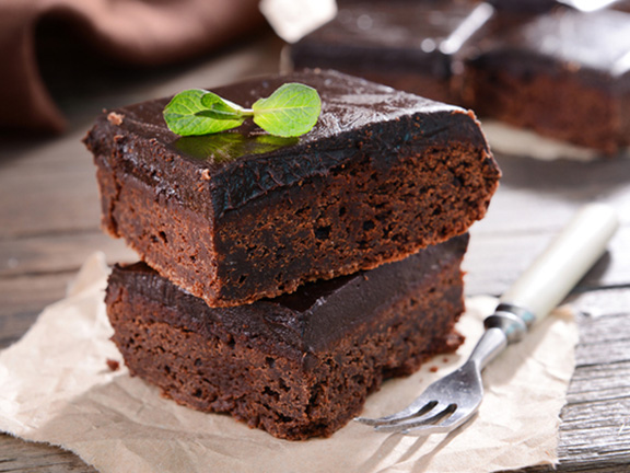 Веганский брауни с влажной начинкой