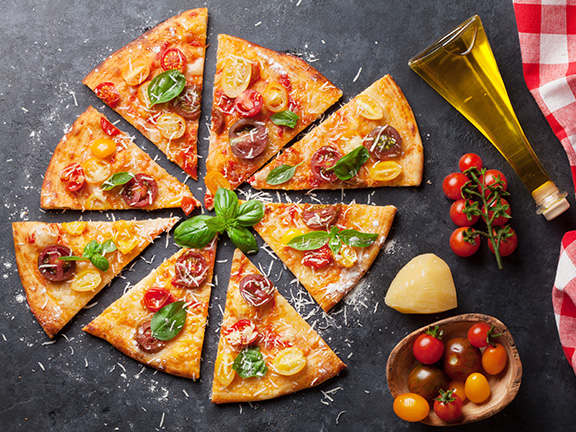 Веганская нутовая пицца