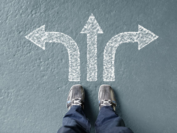 три пути стрелками