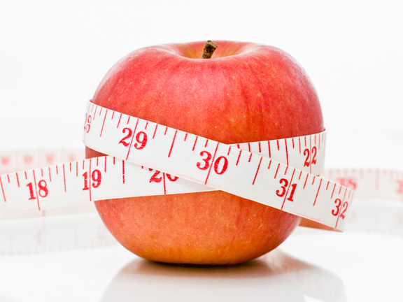 сантиметр на яблоке фото