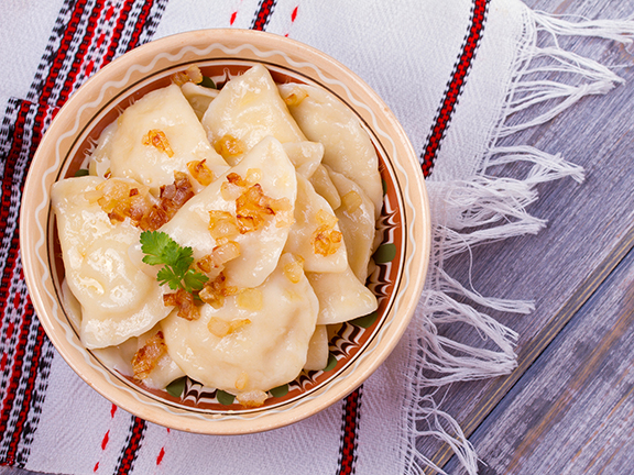 Постные вареники