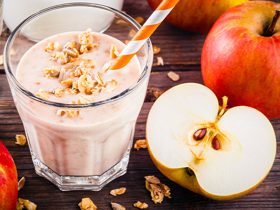 Яблочный сливочный смузи