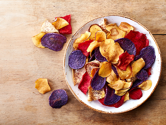 Постные овощные чипсы