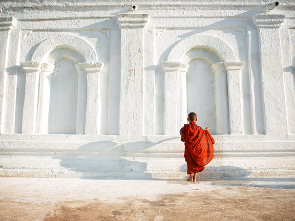 ребенок буддийский монах
