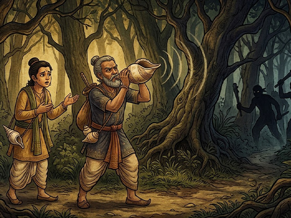 Джатака об игре на раковинах