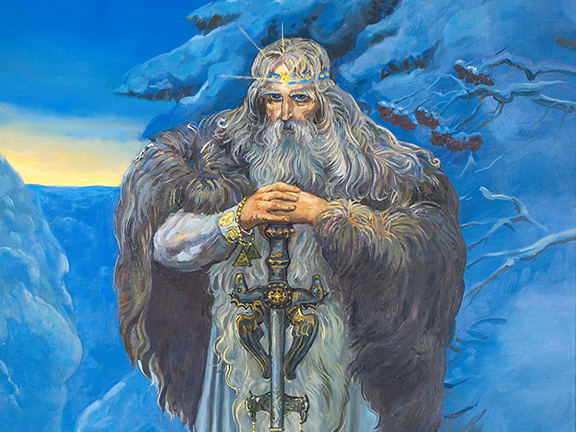 бог сварог с мечом