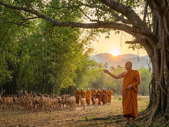 Джатака об отмеченном удачей