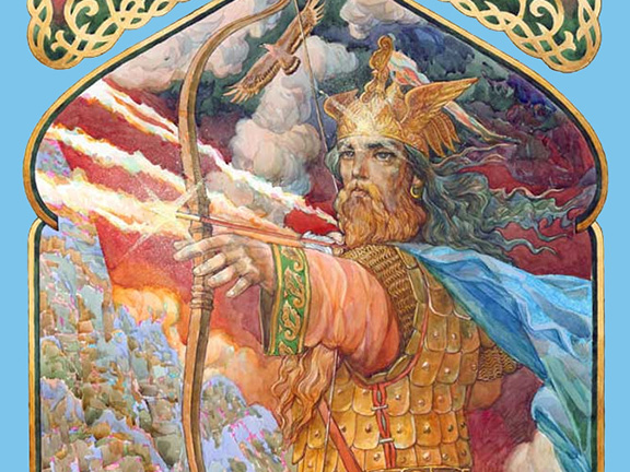 перун стреляет из лука