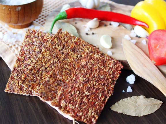 Сыроедческие хлебцы льняные