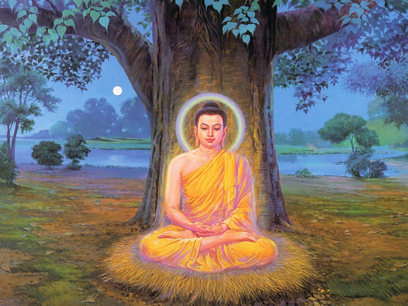 будда шакьямуни под деревом арт фото