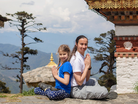 папа с дочкой в тибете фото