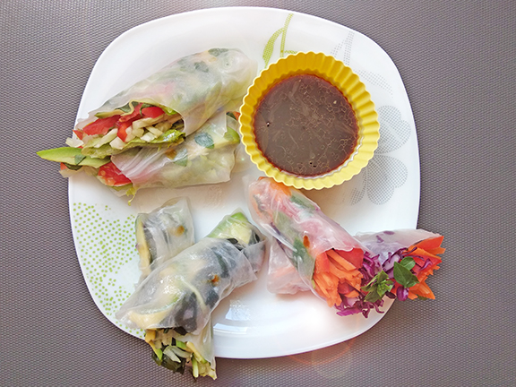 Веганские спринг-роллы