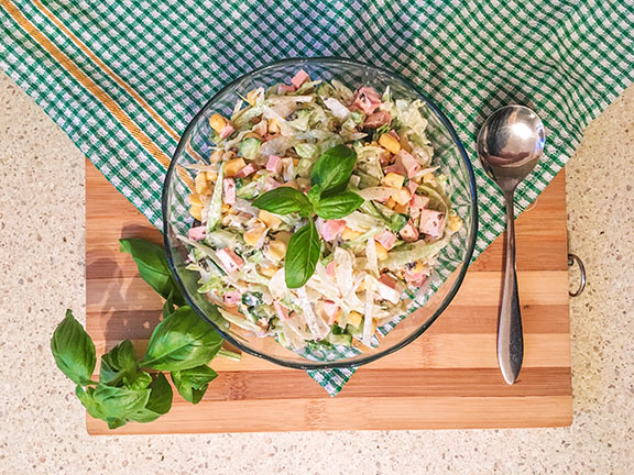 Веганский «крабовый» салат