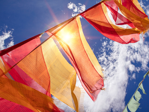 тибетские флажки, буддийские флажки