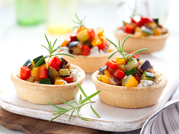 Тарталетки постные с овощами