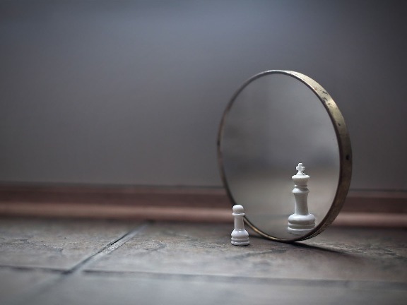 пешка в зеркале отражается как король