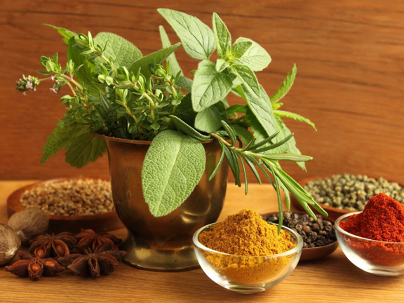 специи и мята