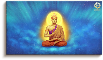 Будда Шакьямуни на небе Тушита