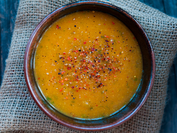 Согревающий овощной крем-суп