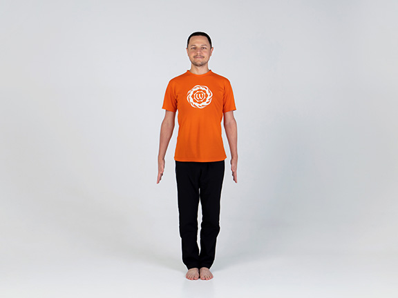 мужчина в тадасане, мужчина в позе горы