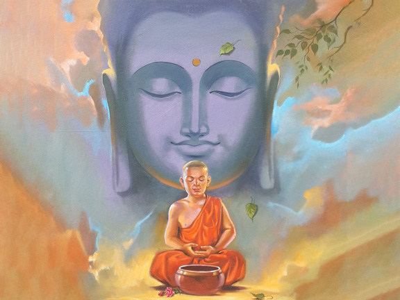 будда и маленький монах арт фото