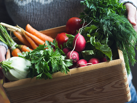 овощи в ящике