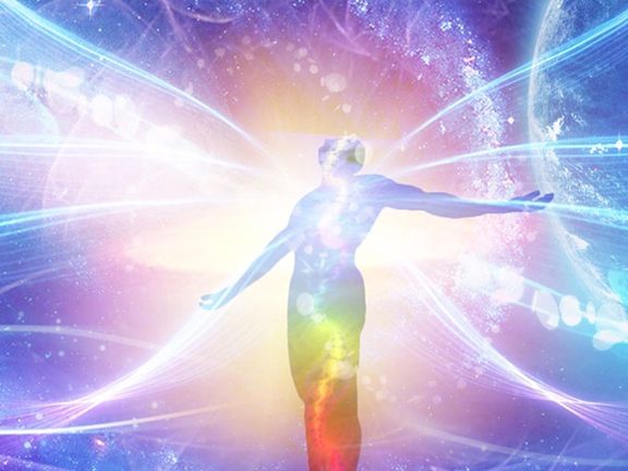 человек светится