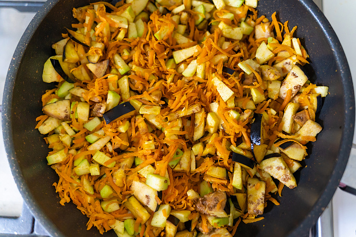 овощи в сковороде фото