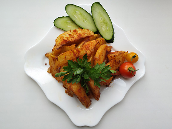 картофель с паприкой в духовке