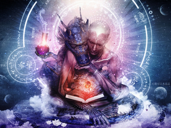 дракон на плече у человека