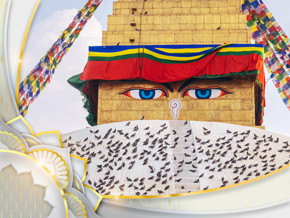 Непал, ступа, йога-тур, йога-тур в Непал, Катманду, Боднатх, ступа Боднатх, Боуда