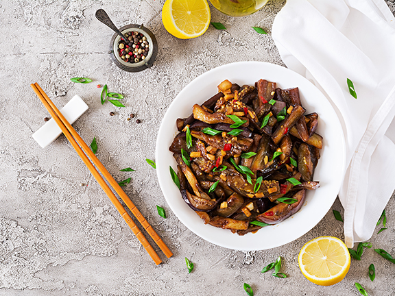 Постные баклажаны