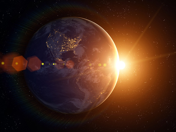 планета земля в космосе