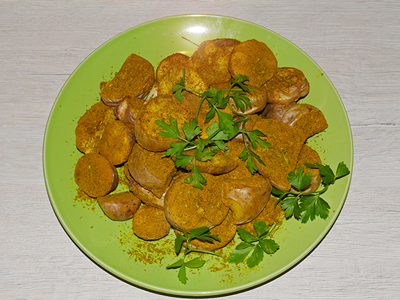 Запечённая картошка в духовке со специями