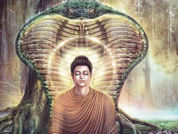 Буддачарита.  Жизнь Будды Глава 14 - Лицом к лицу