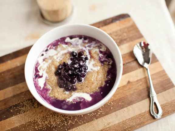 Амарантовая каша веганская