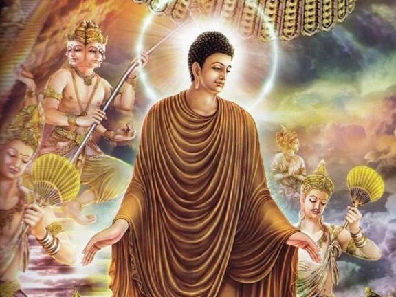 Буддачарита.  Жизнь Будды Глава 15 - Вращенье колеса
