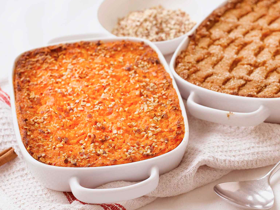 Овсяный пудинг с морковью