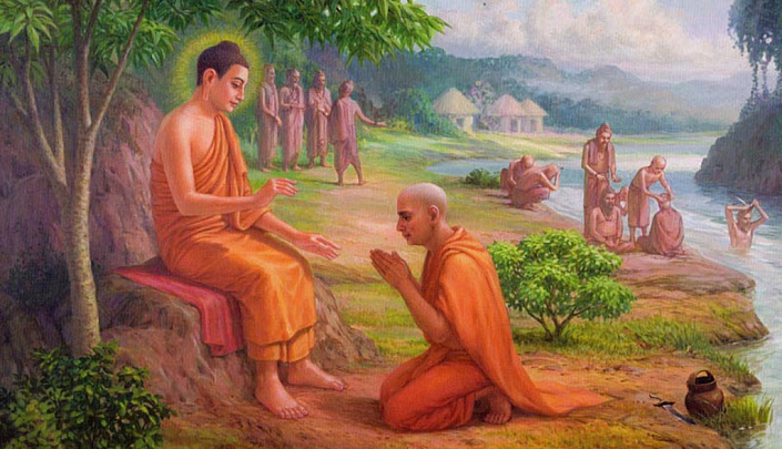 будда шакьямуни и монахи