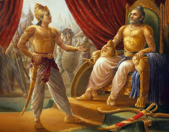 царь дхритараштра и дурьодхана