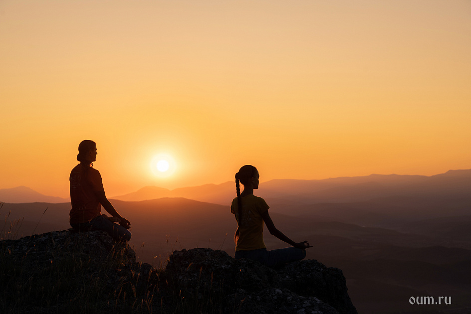 медитация на рассвете фото